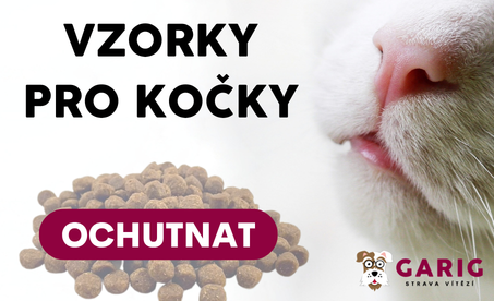 Vzorky krmiva pro kočky